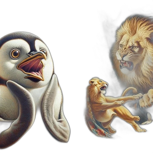 animal, concept art, photorealistic, fantasy art transparent PNG cut-out