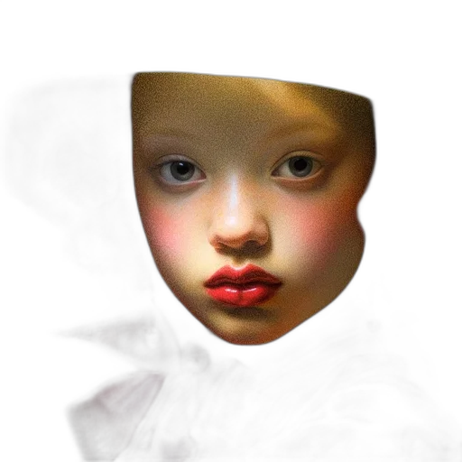 face, mask, robot, creature transparent PNG cut-out