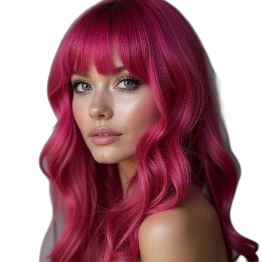hair, photorealistic, fantasy art, anime transparent PNG cut-out