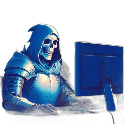 robot, mask, staff, weapon transparent PNG cut-out