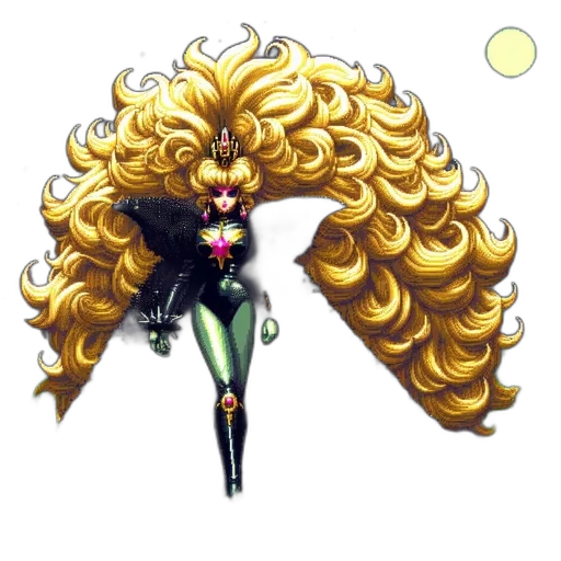 hair, crown, staff, mask transparent PNG cut-out