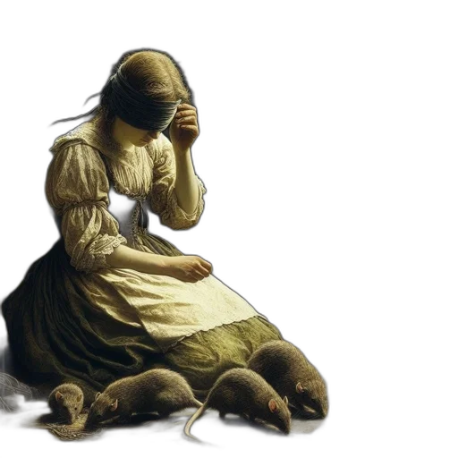 dress, mask, concept art, photorealistic transparent PNG cut-out