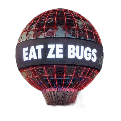 food, illuminated, spherical, structure transparent PNG cut-out