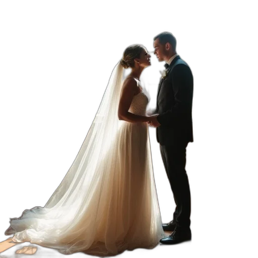 dress, jewelry, photorealistic, wedding transparent PNG cut-out