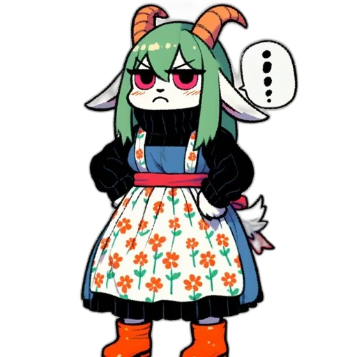 dress, staff, creature, jacket transparent PNG cut-out