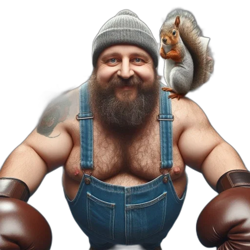 animal, hat, concept art, 3d render transparent PNG cut-out