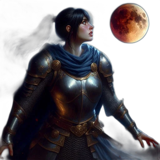 fantasy art, concept art, comic book art, photorealistic transparent PNG cut-out