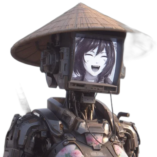 robot, mask, face, weapon transparent PNG cut-out