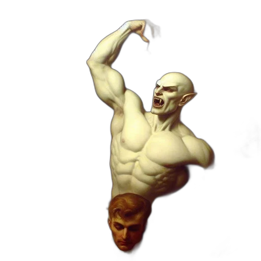creature, face, staff, mask transparent PNG cut-out
