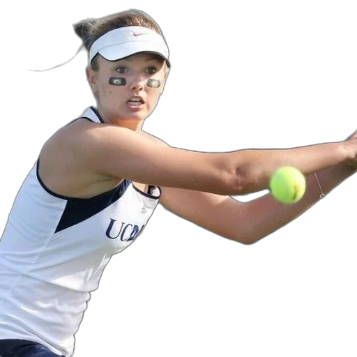 female, tennis, player, white transparent PNG cut-out