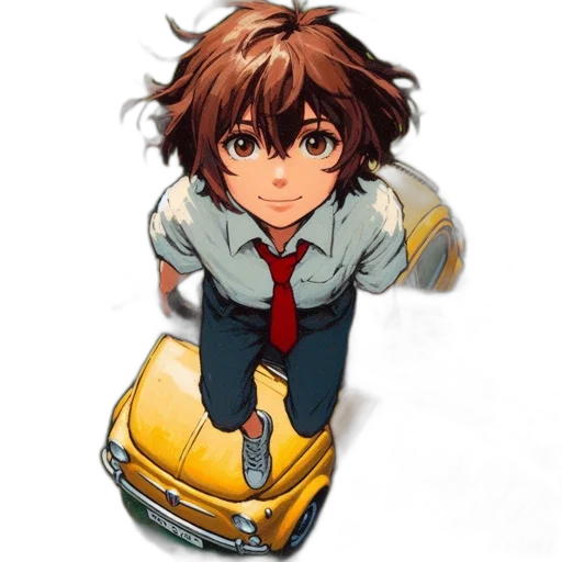 car, robot, face, jacket transparent PNG cut-out