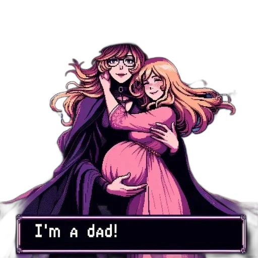 pixel art, vaporwave, anime, cartoon transparent PNG cut-out
