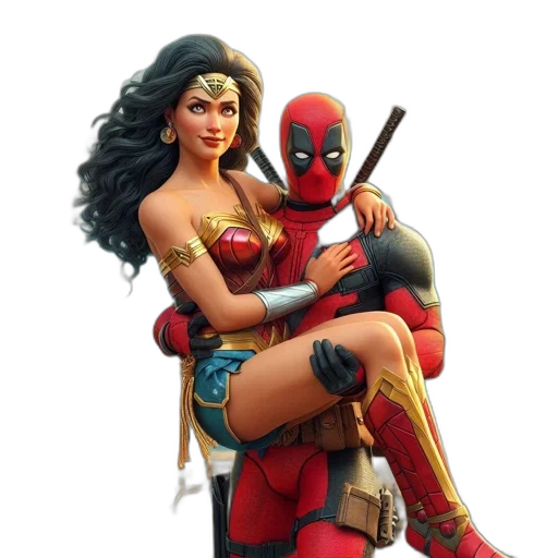 comic book art, concept art, wonder, woman transparent PNG cut-out