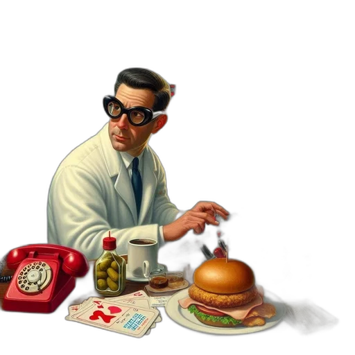 food, robot, concept art, comic book art transparent PNG cut-out