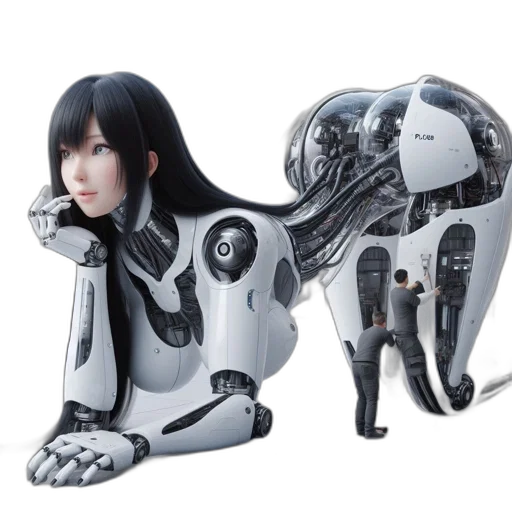 robot, animal, creature, concept art transparent PNG cut-out