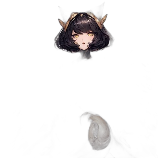 mask, creature, dragon, hair transparent PNG cut-out