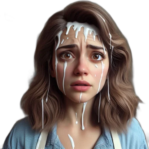 face, mask, hair, concept art transparent PNG cut-out
