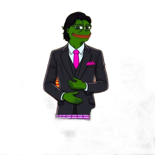 jacket, staff, vaporwave, cartoon transparent PNG cut-out