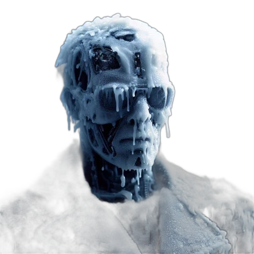 robot, face, mask, creature transparent PNG cut-out