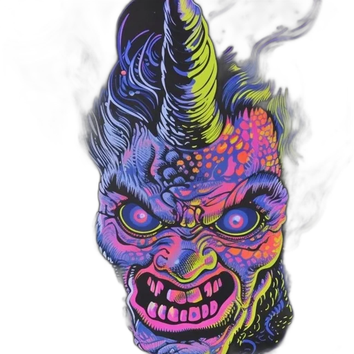 mask, face, staff, creature transparent PNG cut-out