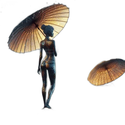 umbrella, jewelry, hat, staff transparent PNG cut-out