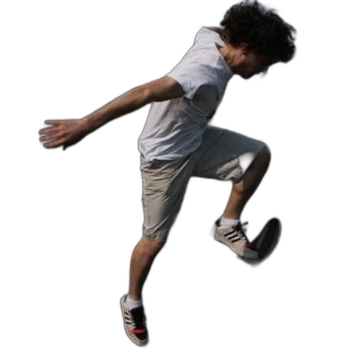 shoes, hair, creature, staff transparent PNG cut-out