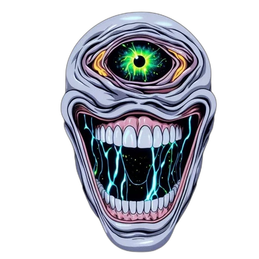 mask, face, creature, robot transparent PNG cut-out