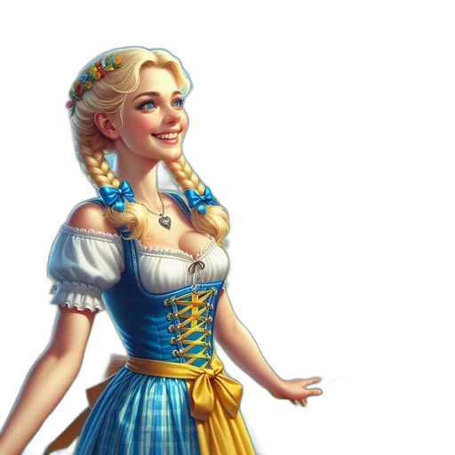dress, fantasy art, concept art, 3d render transparent PNG cut-out