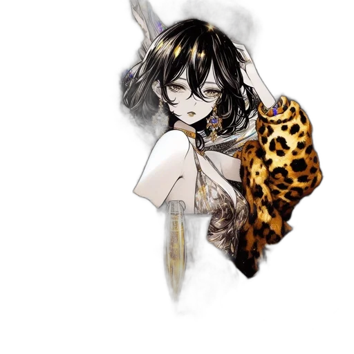 weapon, staff, animal, jewelry transparent PNG cut-out