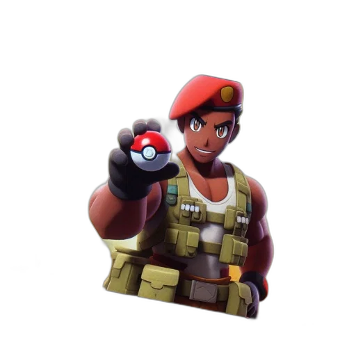 weapon, hat, staff, face transparent PNG cut-out