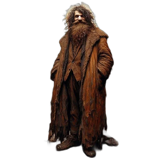jacket, creature, manlike, statue transparent PNG cut-out
