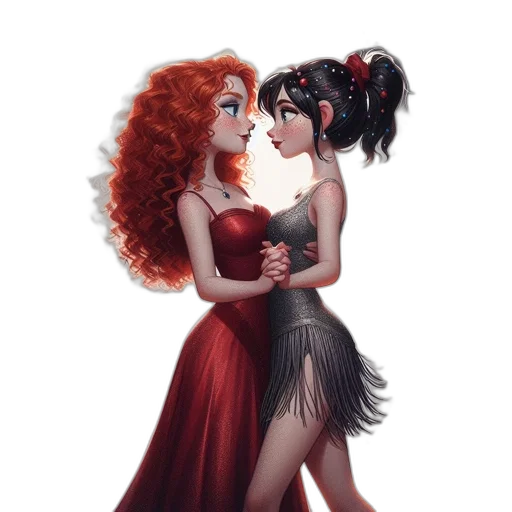 dress, concept art, fantasy art, cartoon transparent PNG cut-out