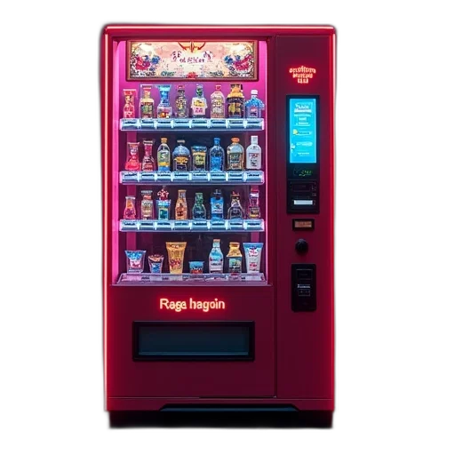 food, robot, bottle, 3d render transparent PNG cut-out