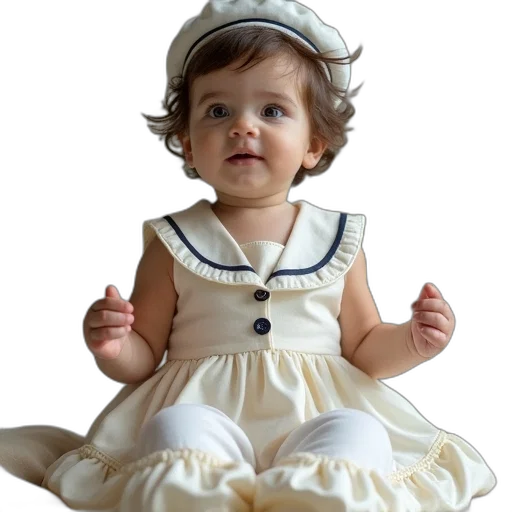 dress, hat, face, crown transparent PNG cut-out
