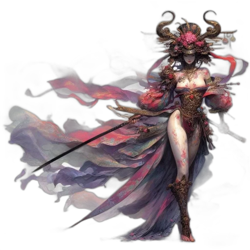 concept art, fantasy art, comic book art, pixel art transparent PNG cut-out