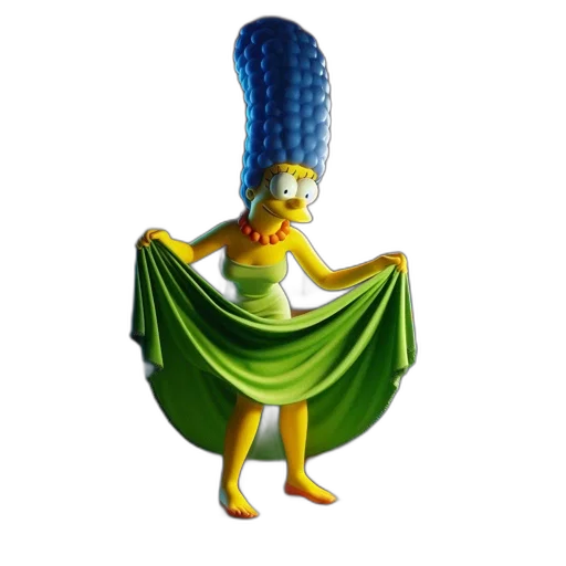 dress, hair, creature, crown transparent PNG cut-out