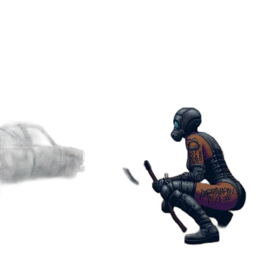 weapon, umbrella, robot, creature transparent PNG cut-out