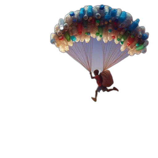 umbrella, dragon, creature, animal transparent PNG cut-out