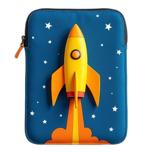 outer space, yellow, rocketship, blue transparent PNG cut-out