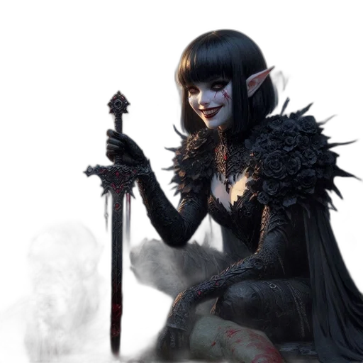 staff, sword, weapon, fantasy art transparent PNG cut-out