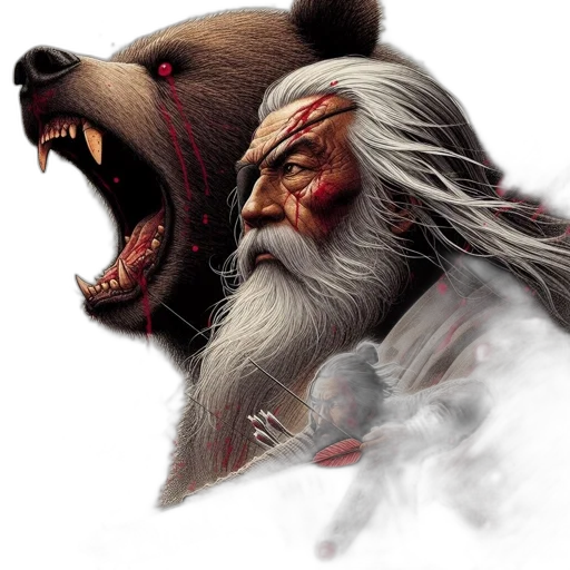 concept art, fantasy art, photorealistic, pixel art transparent PNG cut-out