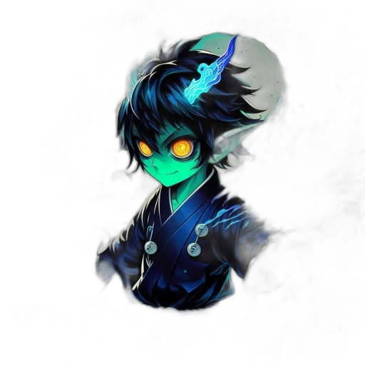 mask, dragon, staff, creature transparent PNG cut-out