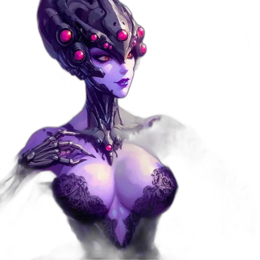 crown, mask, robot, creature transparent PNG cut-out