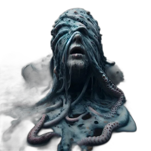 creature, mask, face, hair transparent PNG cut-out