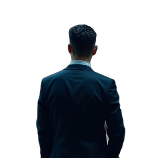 jacket, staff, face, robot transparent PNG cut-out