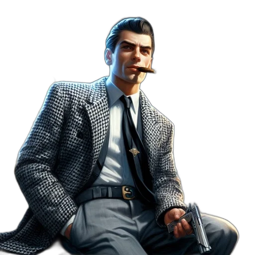 jacket, staff, face, concept art transparent PNG cut-out