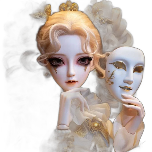 mask, crown, face, jewelry transparent PNG cut-out