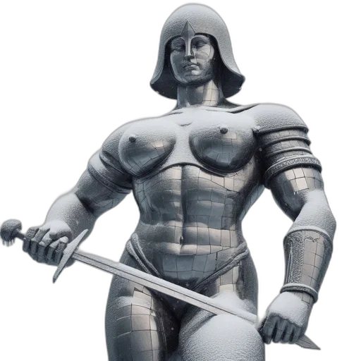 sword, 3d render, concept art, comic book art transparent PNG cut-out