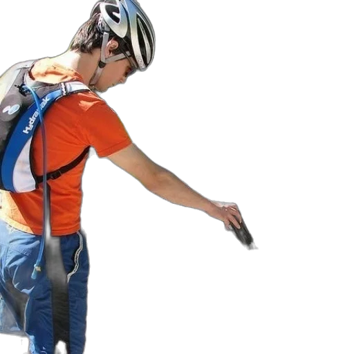 jacket, staff, weapon, 3d render transparent PNG cut-out