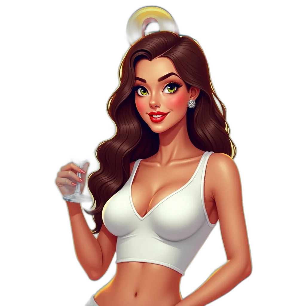staff, pixel art, cartoon, fantasy art transparent PNG cut-out